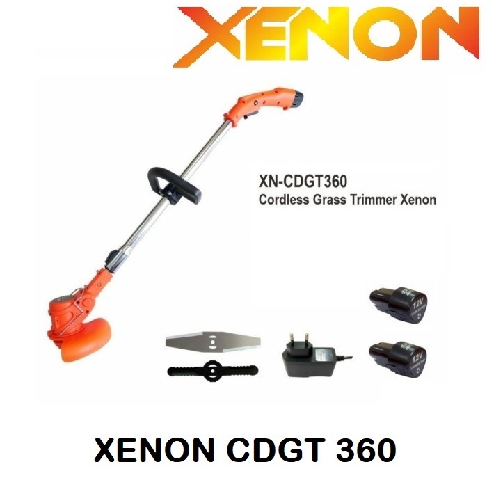 Mesin Potong Rumput Baterai Grass Trimmer Cordless 12v XENON CDGT360