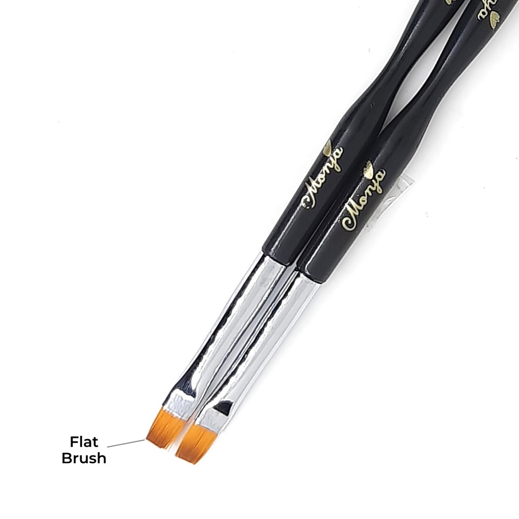 Brush Satuan Kuas Nail Art Liner Drawing Kutek Dual Brush 1 pcs