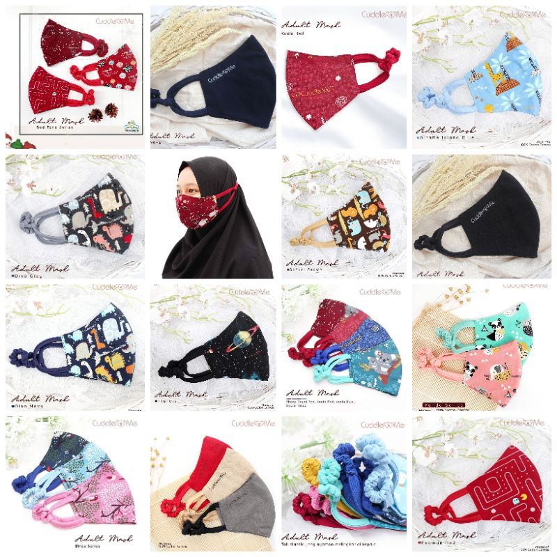 Cuddle Me - Masker Dewasa Cuddleme Polos dan Motif Planet Dino Pacman