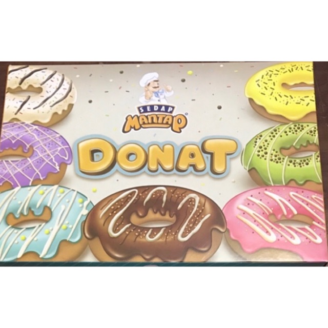 

(IK-20-PS) Dus Box Donat Isi 6 / Box Donat / Sedap Mantap Donat Ukuran 27 x 18,5 x 5,3 cm / Dus Box Hansel / Dus Kue