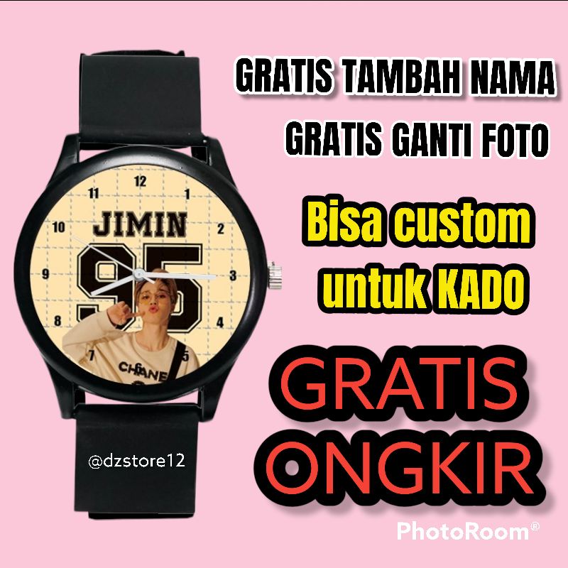 Jam Tangan Anak Perempuan Wanita Tanggal Lahir Jimin BTS 95 bisa request warna jam