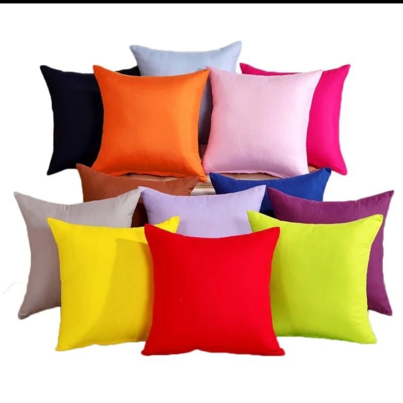 sarung bantal sofa polos elastis