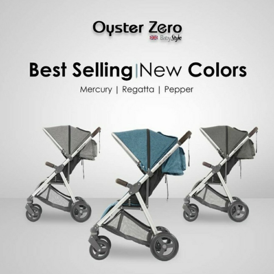 Oyster Zero New Colour Stroller / kereta dorong bayi Oyster - Pepper