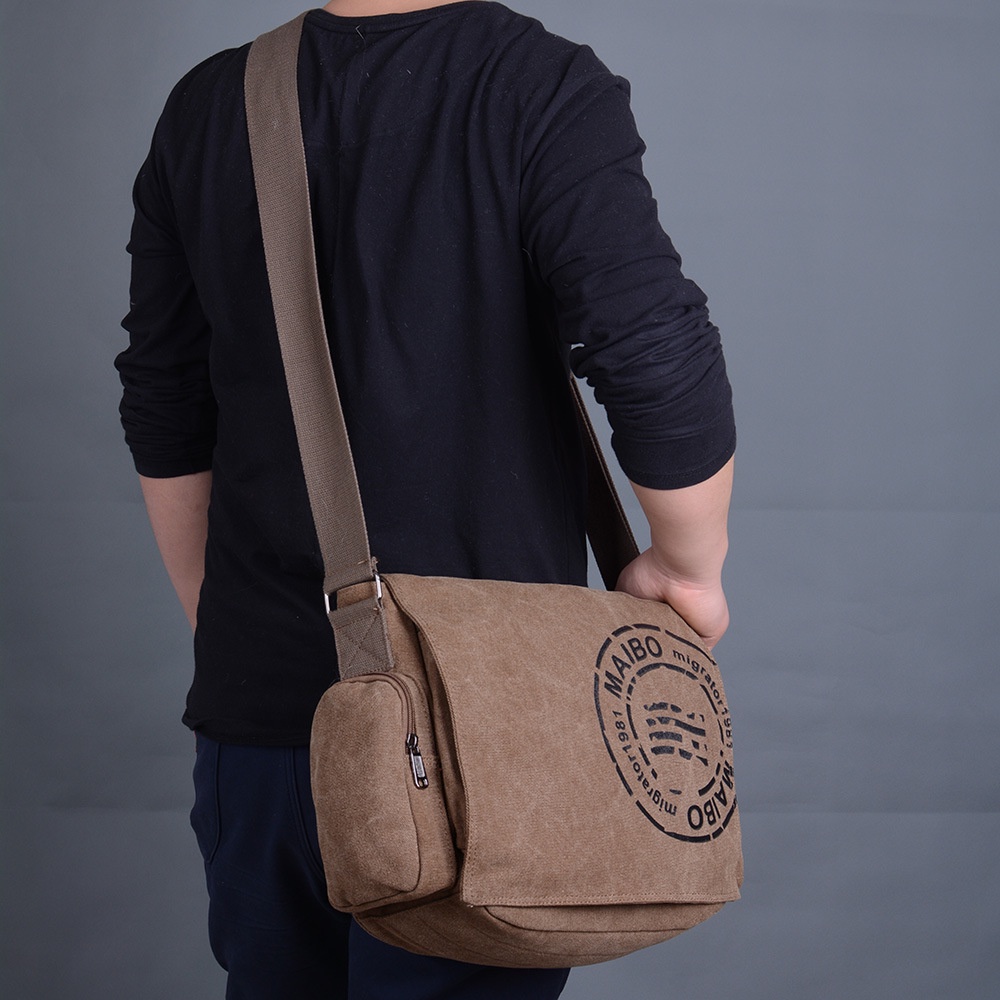 Maibo Manjianghong Tas Selempang Pria Messenger Canvas Printing - 1124