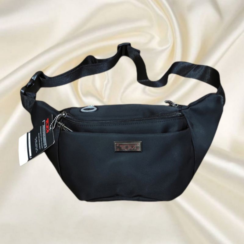 Waistbag TUMI Premium , tas pinggang tumi nylon black