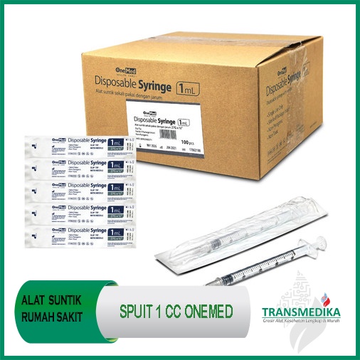 Spuit 1cc / Syringe 1cc Onemed / BOX