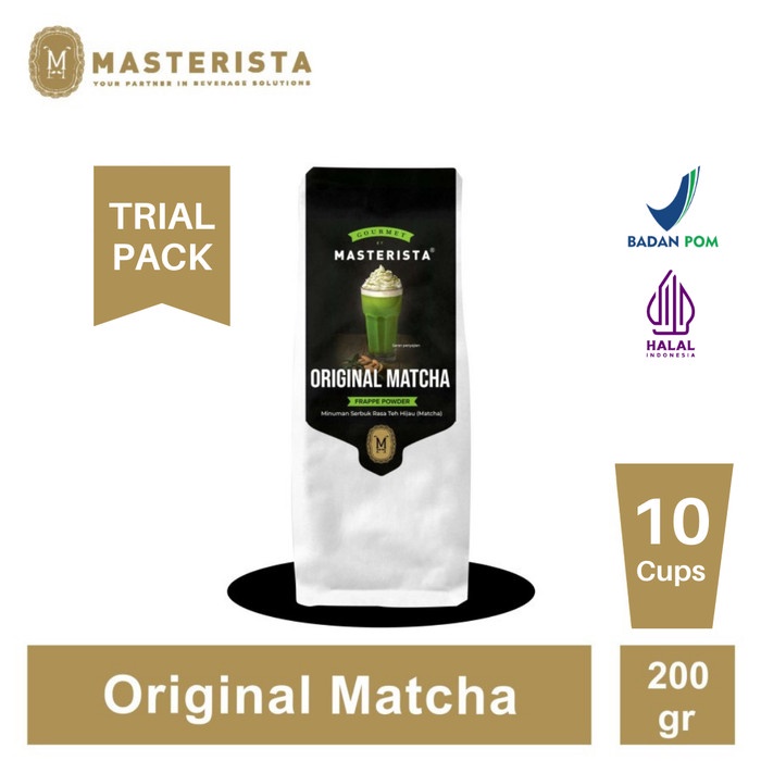 

(BISA COD) Bubuk Minuman Masterista Original Matcha 200gram
