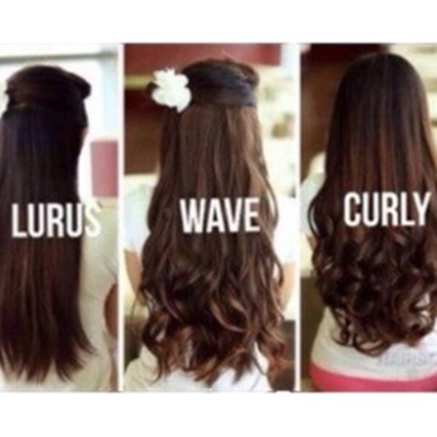 [ORI] HAIRCLIP KOREA IMPORT TEBAL LURUS CURLY WAVE BIG LAYER