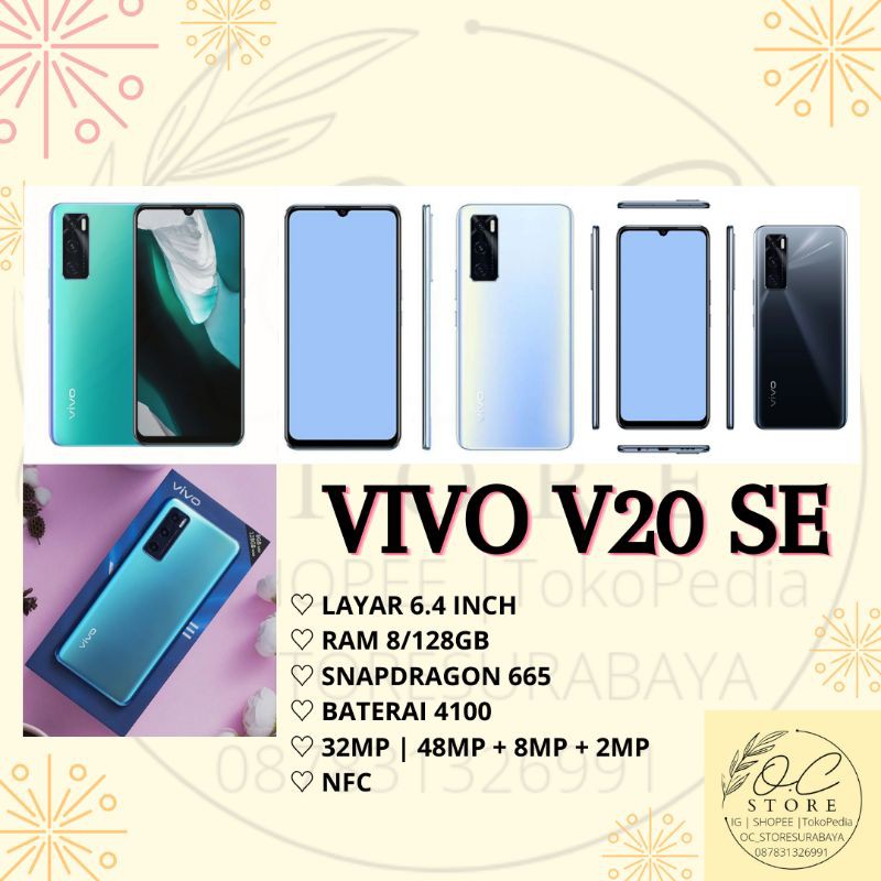 HP VIVO V20 SE NFC RAM 8/128GB TERMURAH