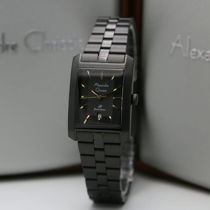 Jam Tangan Wanita Alexandre Christie AC 1019 Fullblack Original