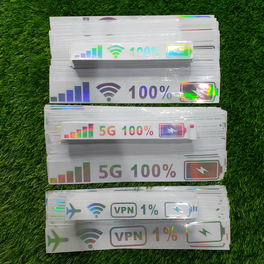 Sticker Cutting Hologram Sinyal Wifi Stiker Motor Hologram