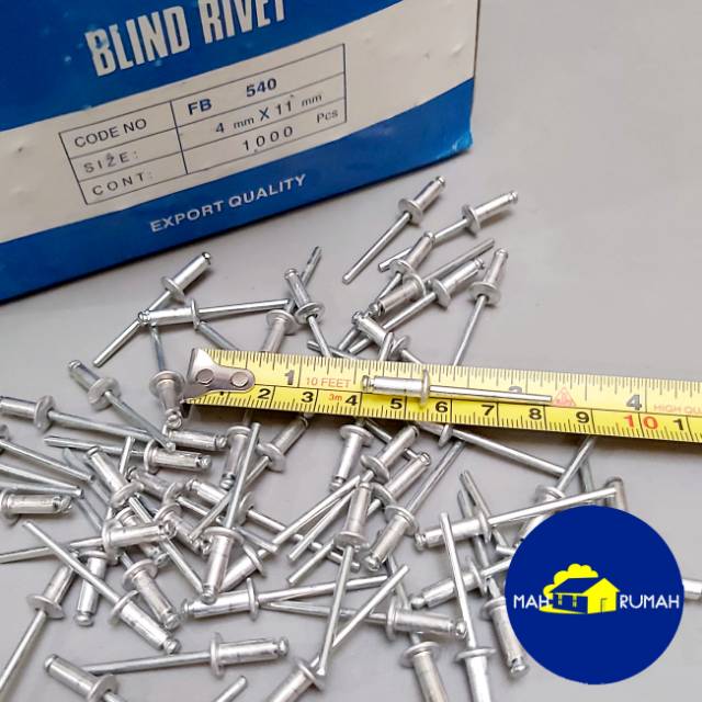 Paku Rivet Rifet Ripet - MASTER BRAND 540 4MM X 11MM