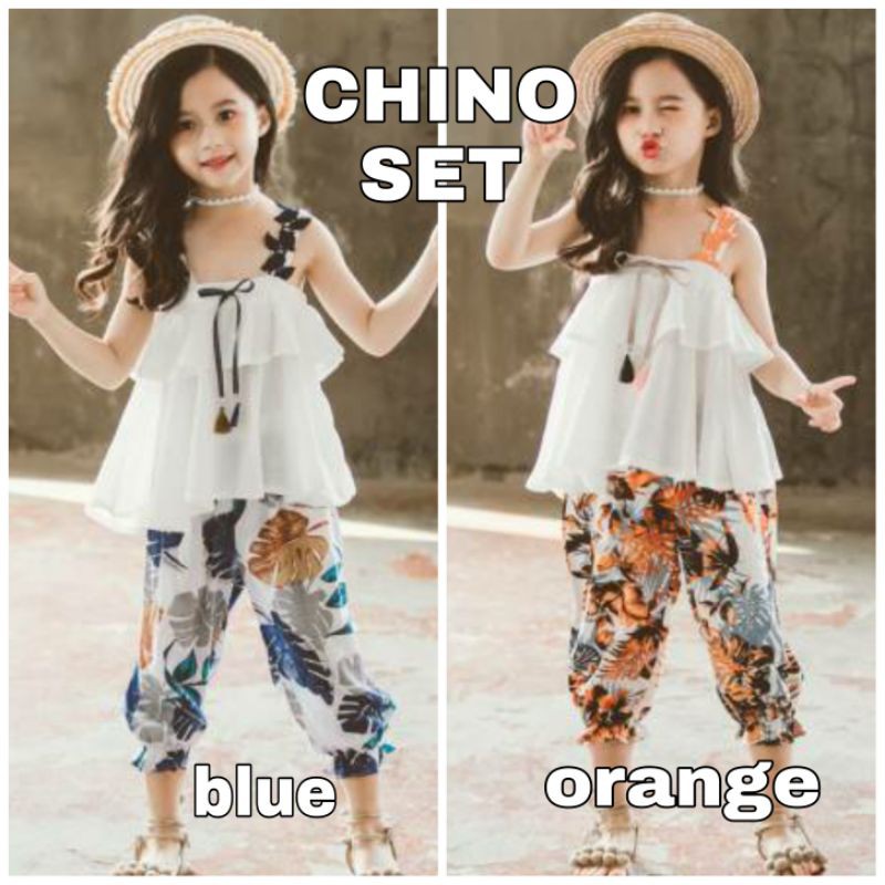 CHINO SET SETELAN BAJU CELANA ANAK MODEL KOREA IMPORT