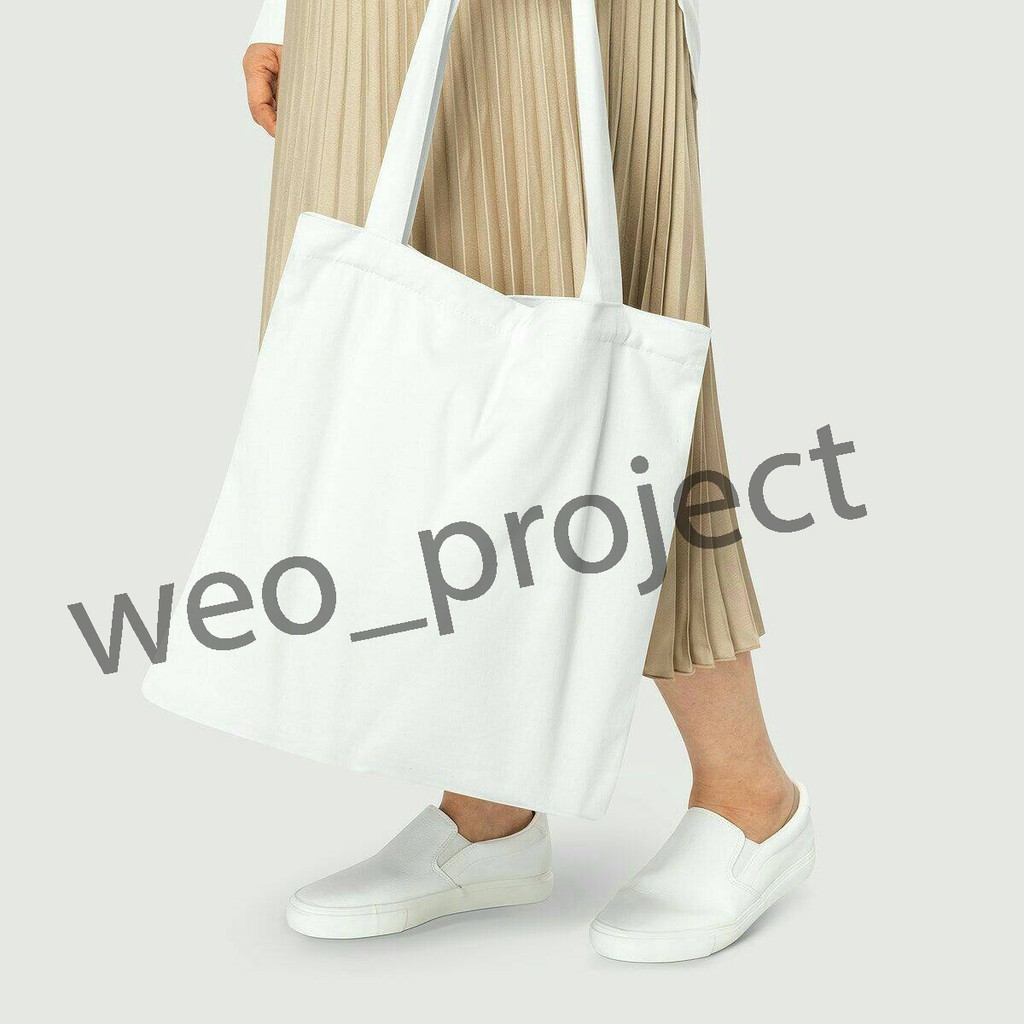 TOTEBAG POLOS BAHAN KANVAS TAS TOTE 35x40 cm