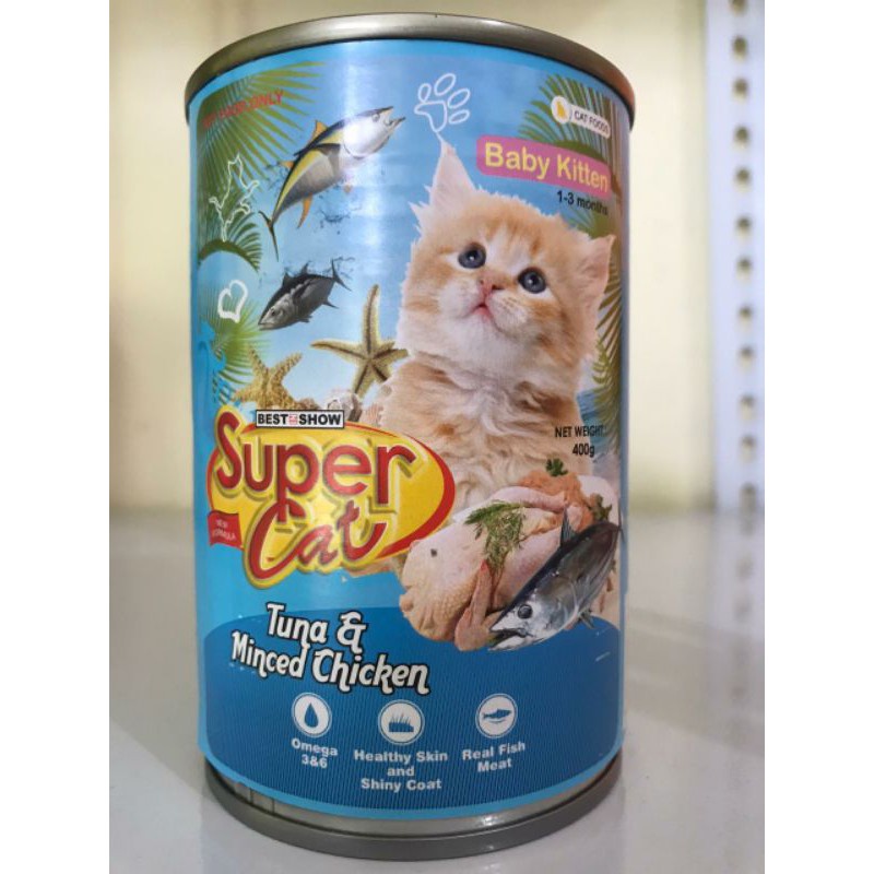 Makanan Kucing Kaleng Super Cat Baby 400g