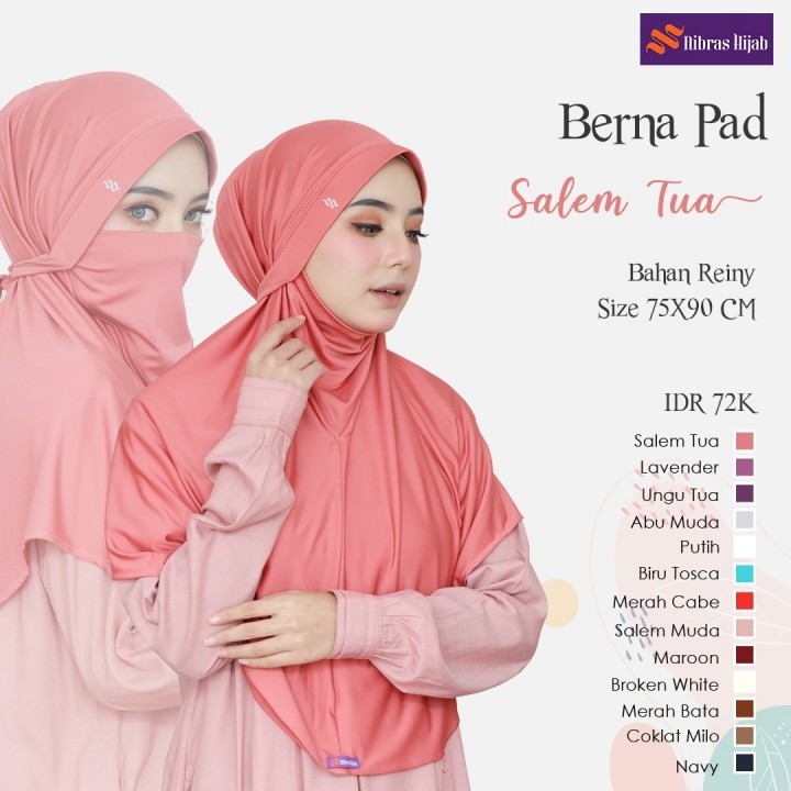 NIBRAS HIJAB BERNA PAD HIJAB MASKERMUSLIMAH