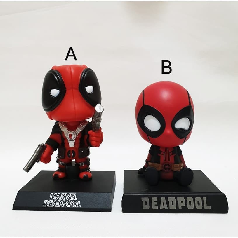 Pajangan Dashboard Mobil Bobble Head Dead Pool Deadpool