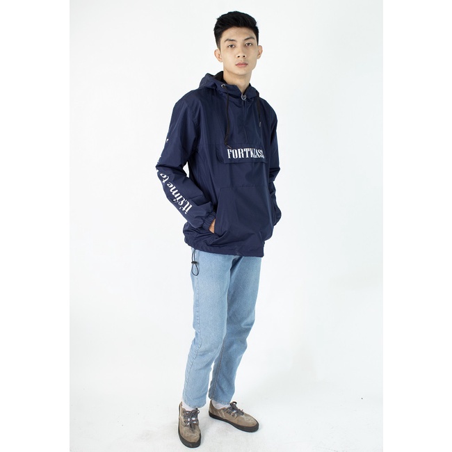 HIPNOP Jaket Pullover Time Jaket pria Lengan Panjang Water Proff