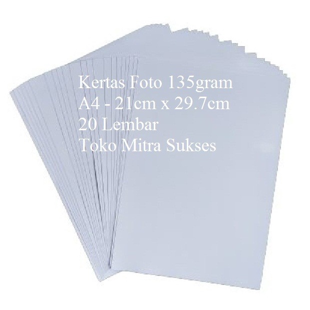 

Senikertas- Kertas Foto Glossy 135Gram A4 -Kertas-Seni.