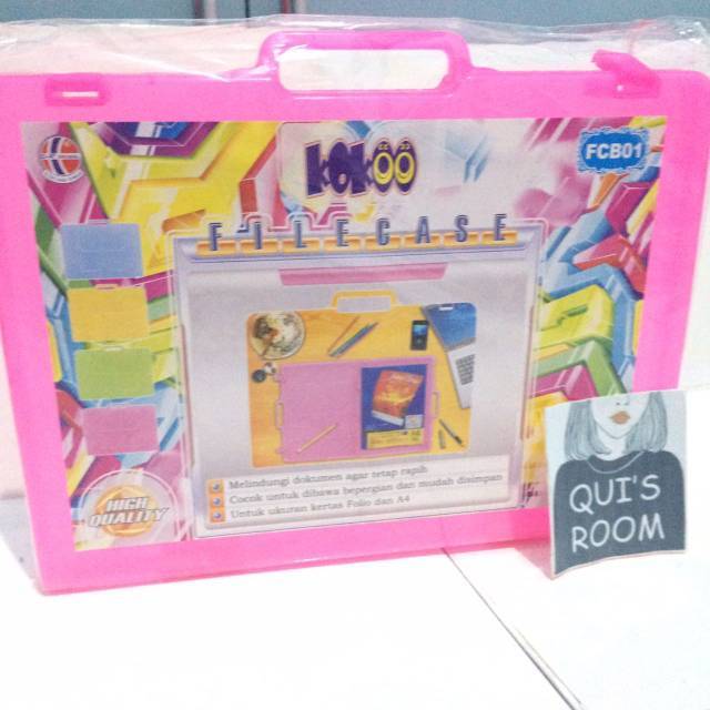 

FILECASE MAP DOKUMEN KOTAK FOLIO A4 ALAT TULIS ANAK SEKOLAH PINK GROSIR