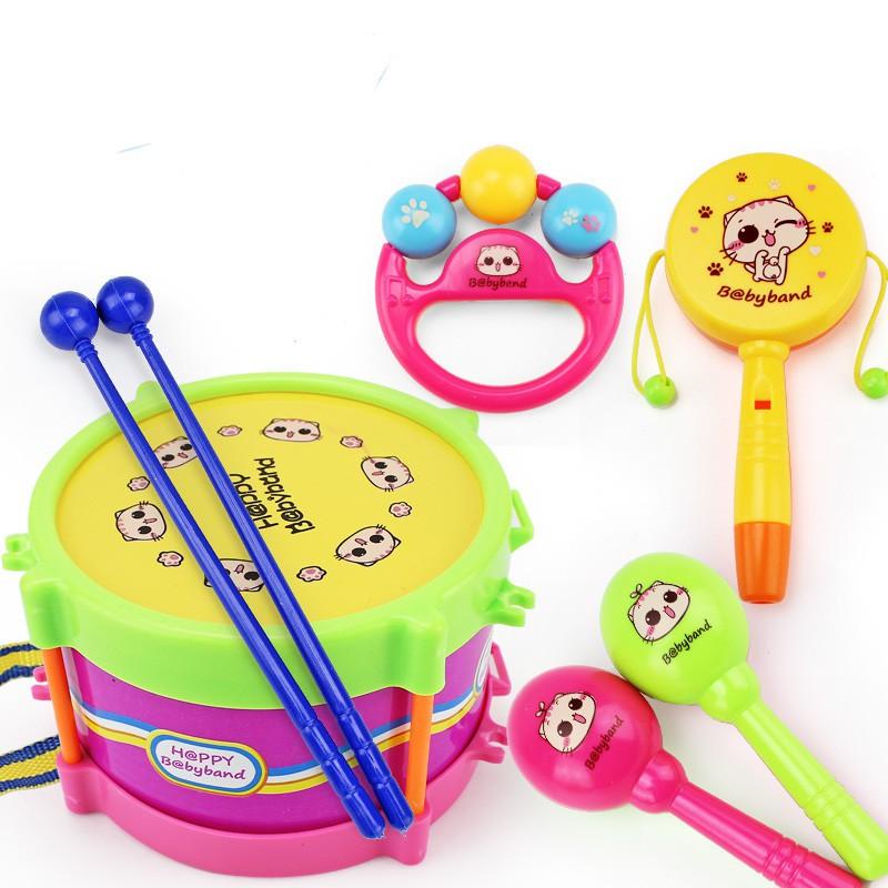 5 in 1 Baby Drum Set Mainan Musik Bayi dan Anak