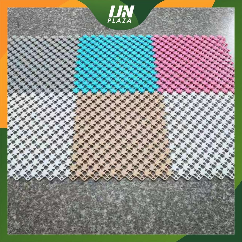 ❤ IJN ❤ Karpet Kamar Mandi Anti Licin 25x25CM / Keset Lantai Anti Slip Polkadot Dapur Mat Non-Slip