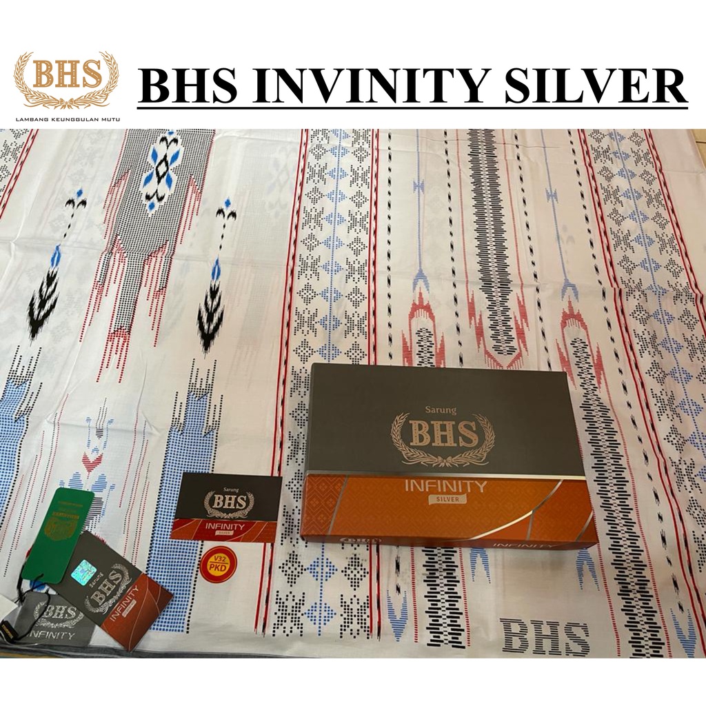 SARUNG BHS INFINITY SILVER BHS INVINITY SILVER PUTIH HITAM PKA PKB PKC PKD
