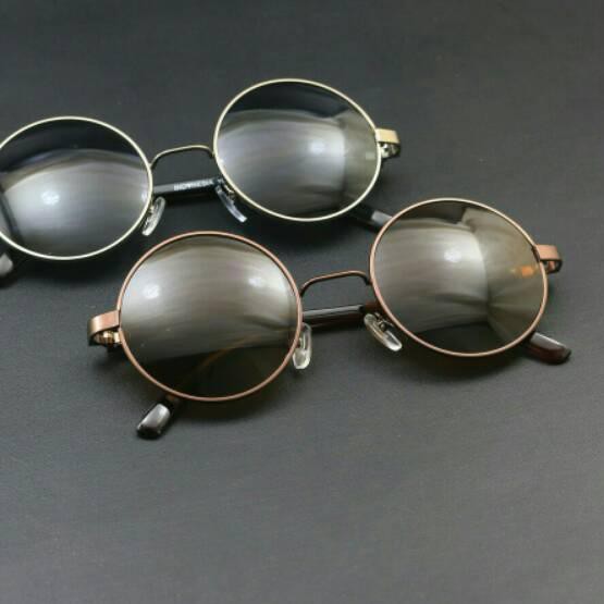 Super Keren>392 √BAYAR DIEMPAT√ Kacamata Bulat Hitam Bingkai Tebal Design Pria Dan Wanita Korea YOI