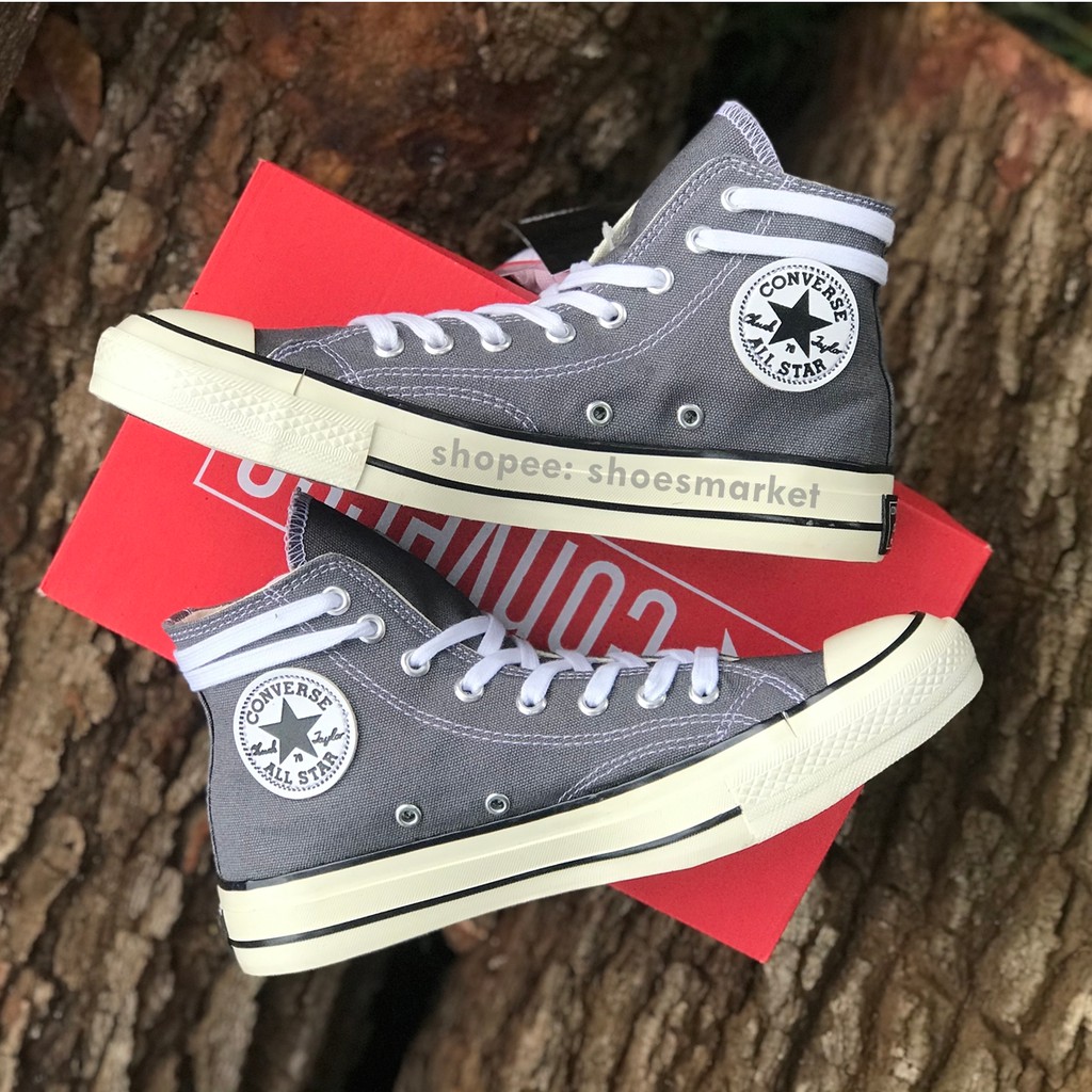 SEPATU CONVERSE 70S HIGH GREY ALL STAR CHUCK TAYLOR OBRAL MURAH