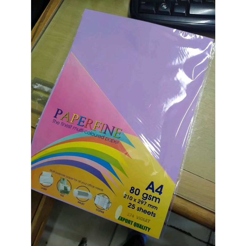 

promo Paperfine Kertas HVS Warna A4 Ungu