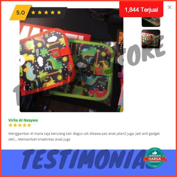 

Extra Cashback Mainan Edukasi Anak 5 Tahun Laki Laki Buku Gambar Doodle Unik Merah Limited