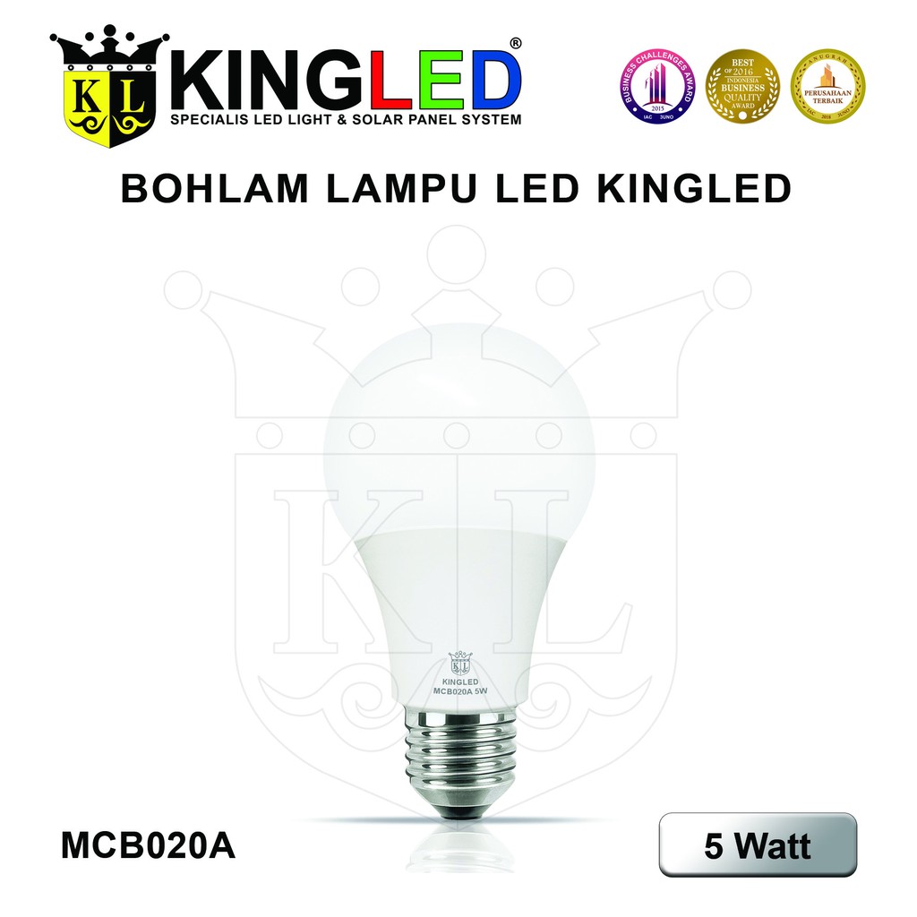 KINGLED Lampu Bola LED 3 Watt / 5 Watt / 9 Watt / 12 Watt / 15 Watt / 18 Watt