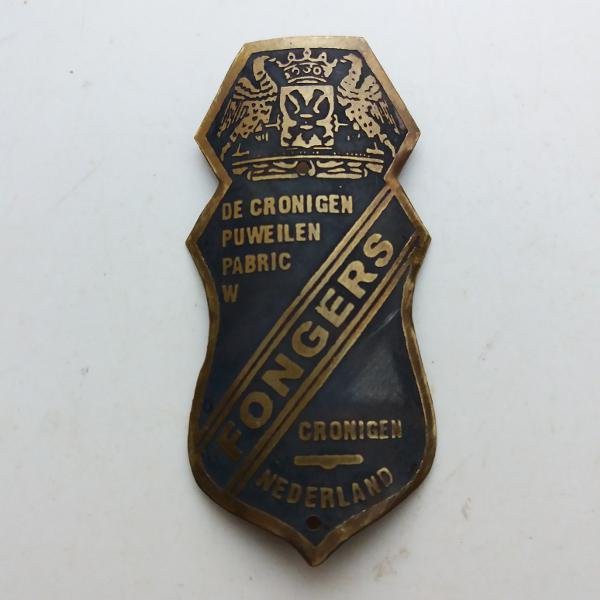 Emblem Totokan Peneng sepeda onthel Fongers Kuningan
