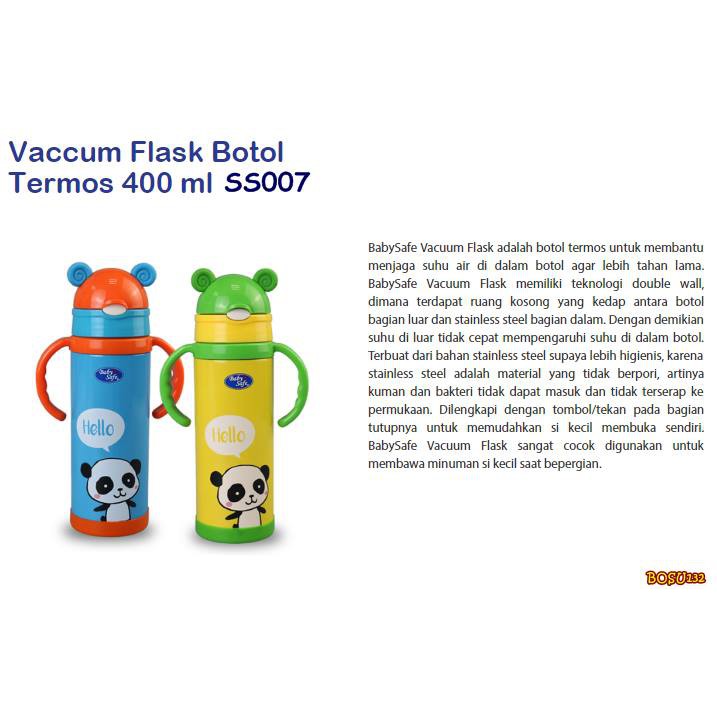 BOSU132 VACUM FLASK BOTOL TERMOS 400ML SS007