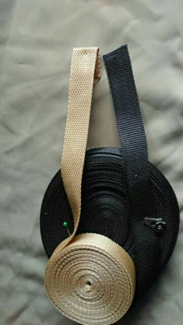 Tali tas nylon ukuran 2,5cm / webbing tas nylon 2,5cm