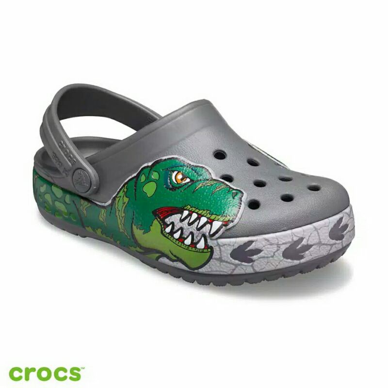 CROCS FUN LAB DINO DINOSAURUS CLOG KIDS and JUNIOR (NON LED)