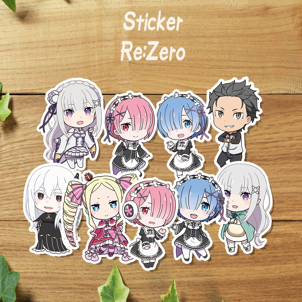 

Sticker Anime Re Zero / Stiker Pack Anime Re:Zero Emilia Rem