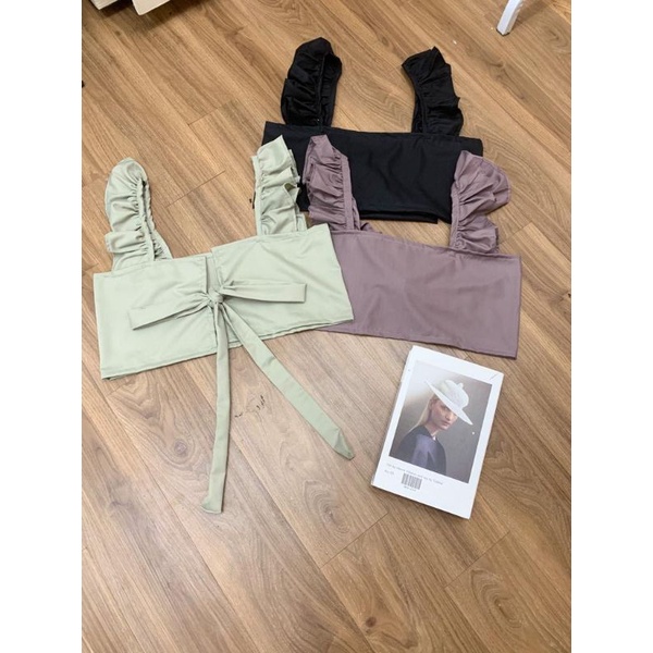 Shirin Top | Tanktop Pita | Tali Pita Belakang | Tanktop Hijab