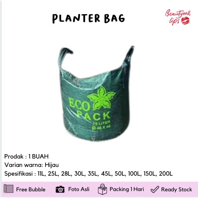 Planter Bag Semua Ukuran Liter Made In Indonesia / Kantong Tanaman / Kantong Belanja