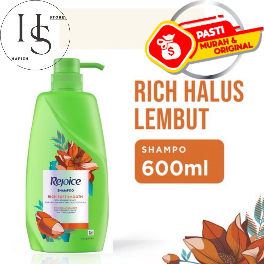 Shampoo Rejoice Rich Soft Smooth 600ml / Shampo Rejoice Rich 600 ml / Rejoice Halus Lembut 600 ml