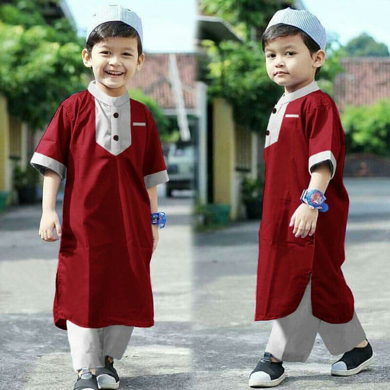 Setelan Ringgo - Pakaian Anak - Setelan Anak Laki-Laki Terbaru - Baju Koko Anak Cowok