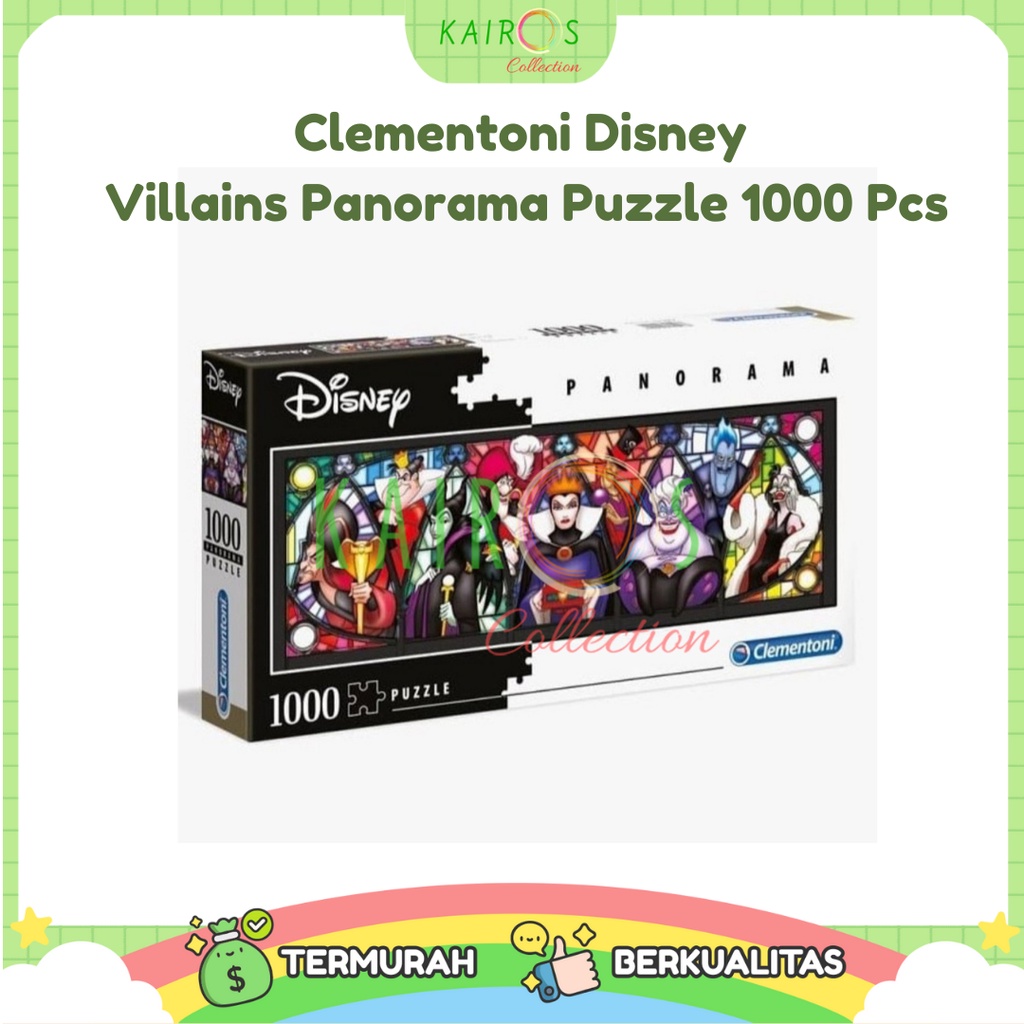 Clementoni Disney Villains Panorama Puzzle 1000 Pcs