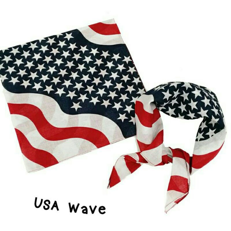 Bandana USA / Syal slayer motif Bendera Amerika-6