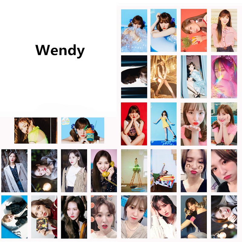 [Bayar Di Tempat]30pcs/set KPOP Red Velvet LOMO Card JOY SeulGi HD RBB Photocards