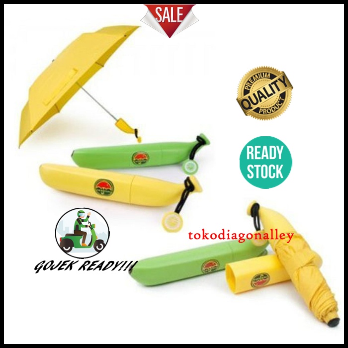 Payung Hias Lipat Pisang Banana Umbrella Unik