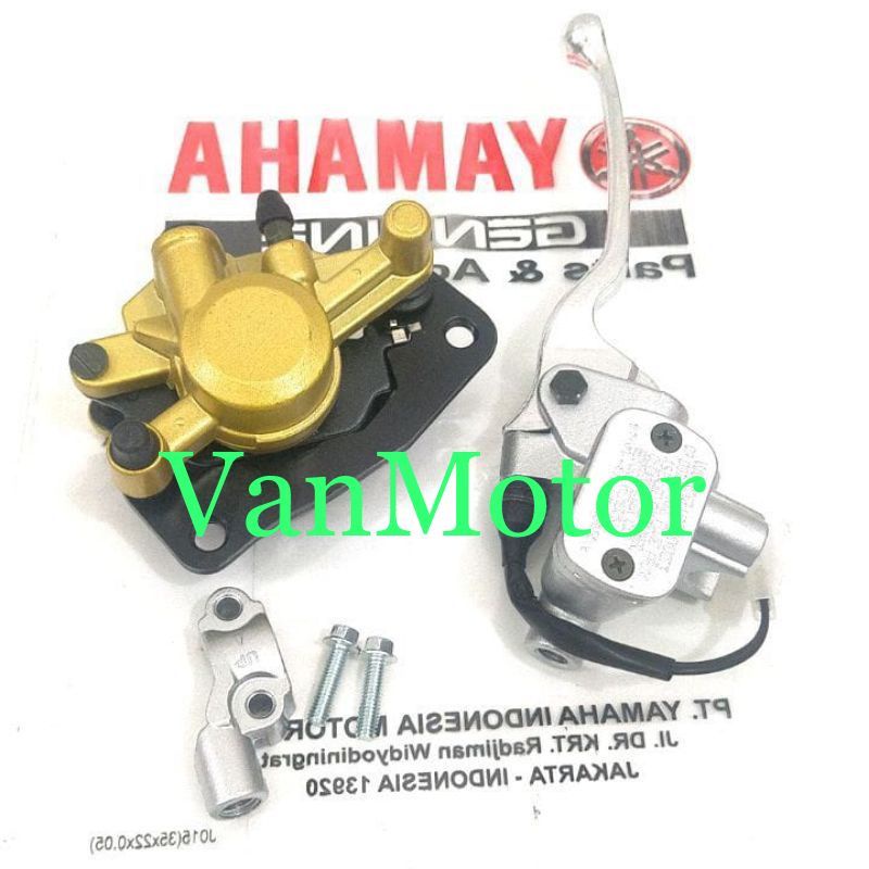 KALIPER DEPAN SET MASTER REM MIO SPORTY SMILE JUPITER MX FINO KARBU MX NEW YAMAHA