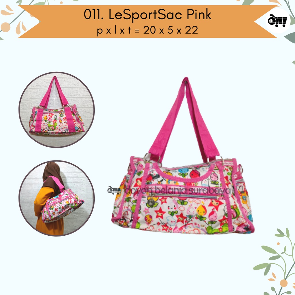 Tas Jinjing Wanita/Tas LeSportSac Pink/ToteBag/Tas Travel Untuk Anak [PL]