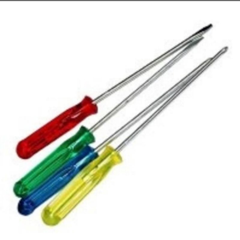 obeng set plus minus 4 pcs panjang 18cm 4mm 5mm obeng screwdriver