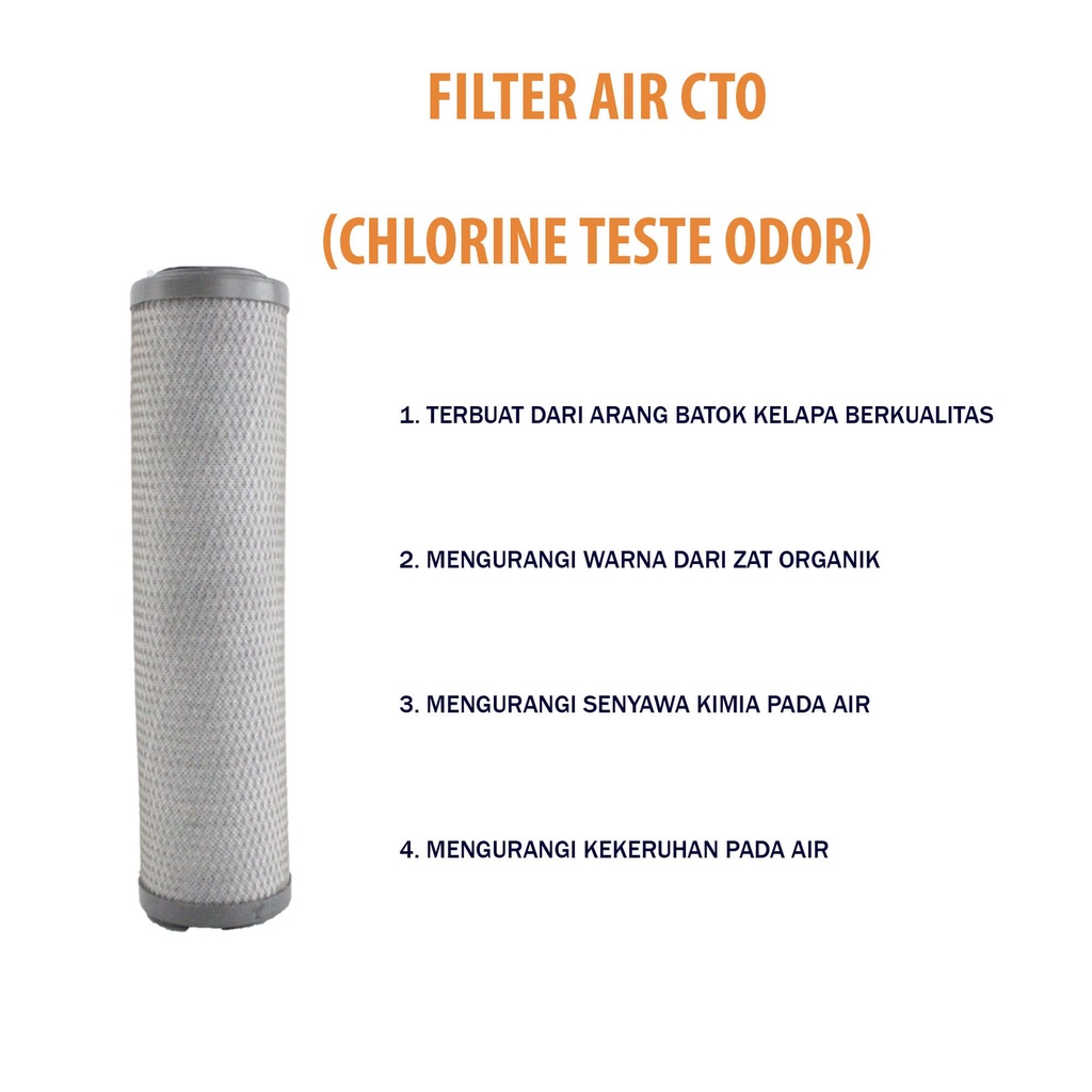 Paket Filter Air / Saringan Air Siap Pakai - GM 3 (Clear 10&quot;-3/4&quot;-SGC)