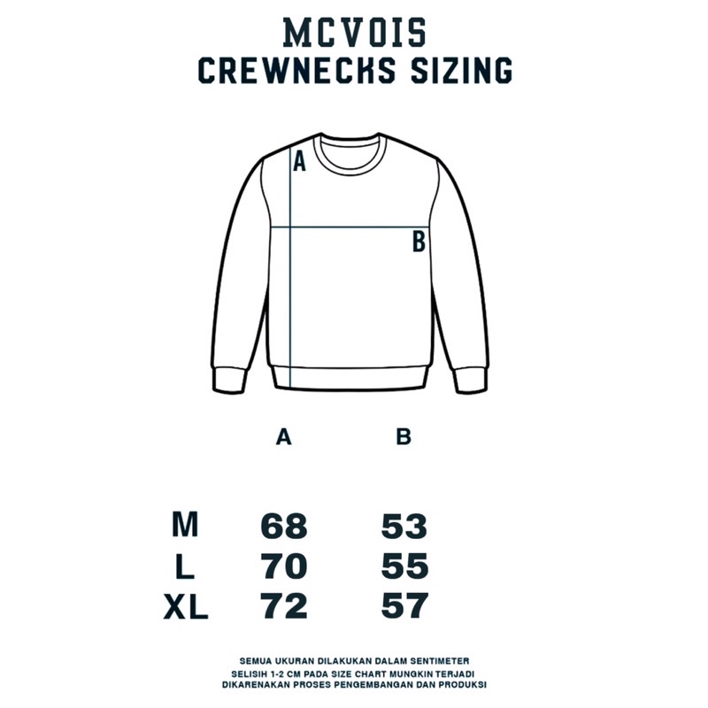 Sweater Crewneck Mcvois Premium High Quality Distro